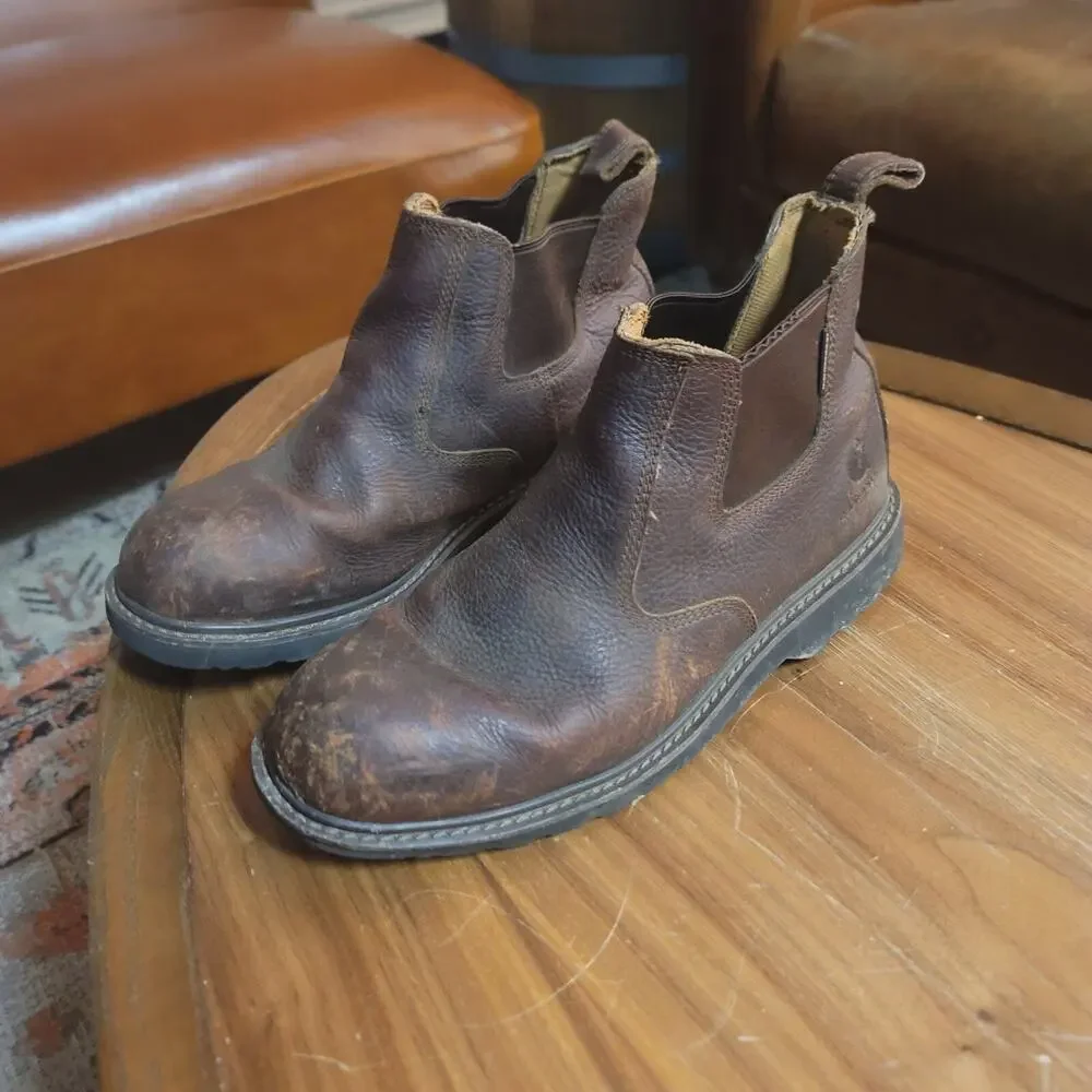 Carhartt Men's US 9.5 M Brown Leather Boot Romeo CMS4100 Waterproof